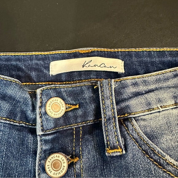 KanCan Button Fly High Rise Skinny Distressed - Picture 8 of 15